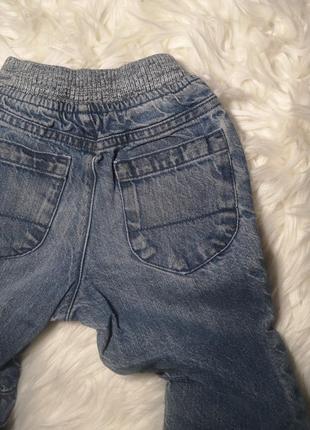 Джинси штани на 12-18 місяців 86 см штанці штанішки  брюки джинсові7 фото