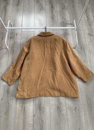 Замшевая куртка пальто осень весна песочного цвета батал большого размера 62 64 тепла4 фото