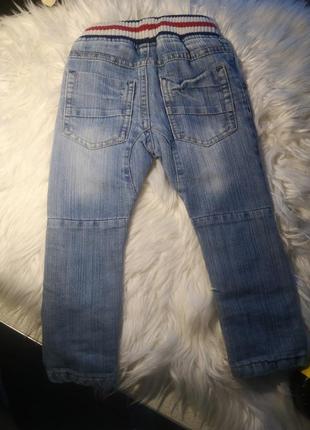 Джинсы брюки на 12-18 месяцев 86 штанишки брюки джинсовые6 фото