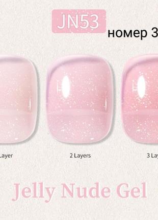 Гель гель лак для ногтей маникюра jelly nude gel4 фото