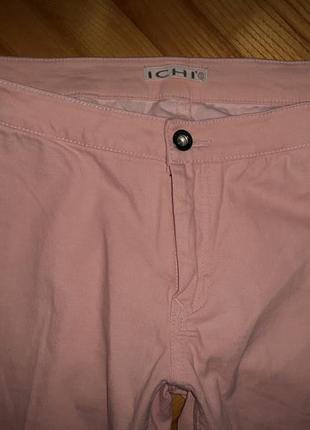 Пудрово-розовые брюки скинни от ichi! p.-s4 фото