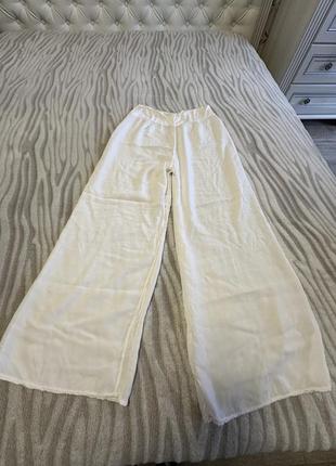Идеальные белые укороченные брюки на жаркое лето1 фото