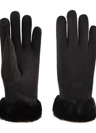 Женские теплые перчатки с тачпадом на указательном пальце2 фото