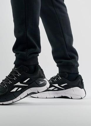 Чоловічі кросівки reebok zig kinetica || black white8 фото