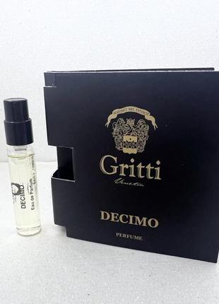 Dr. gritti decimo парфюмированная вода1 фото