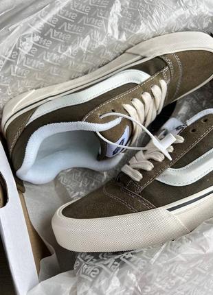 Мужские кеды vans knu skool khaki4 фото