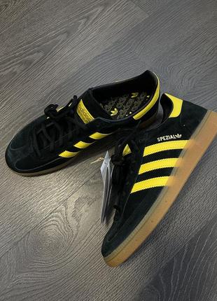 Кросівки adidas handball spezial black/yellow fx5676