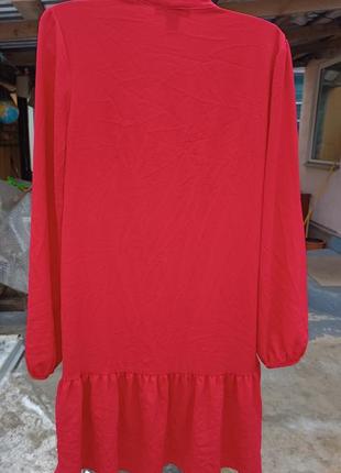 Женское платье, красное платье, шикарное платье, короткое платье3 фото