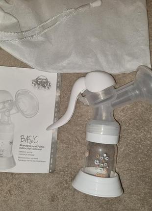 Молокоотсос canpol babies, использовали 2 раза, состояние нового, ручной, в наборе...