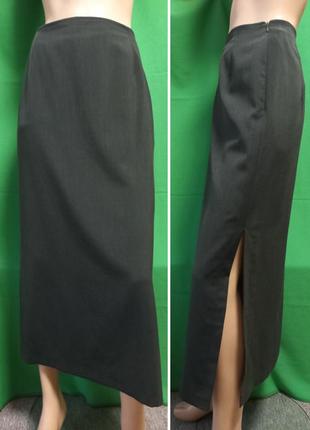 Duo спідниця прямого крою з бічним розрізом. вінтаж