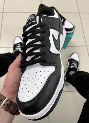 Кроссовки nike sb dunk (black &amp; white) 9