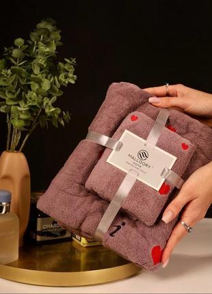 Набор полотенец, микрофибра