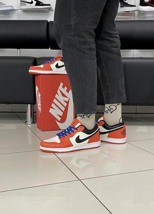 Кроссовки nike air jordan 1 low (orange)3 фото