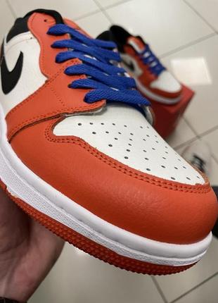 Кроссовки nike air jordan 1 low (orange)5 фото