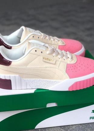 Puma cali cream pink