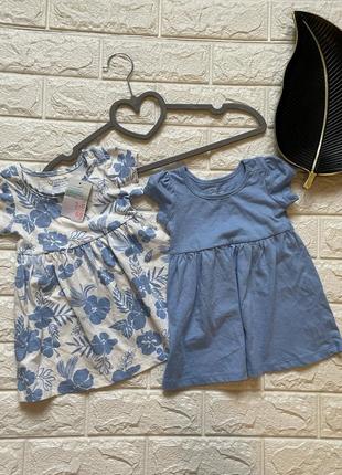 Набір сукні на дівчинку 3-6 місяців нові