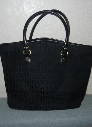 Черная женская сумка французского бренда louis feraud,оригинал2 фото