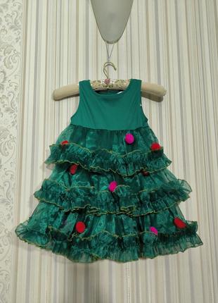 Карнавальний костюм ялинки новорічний елочка елка1 фото