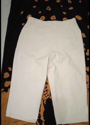Белые джинсовые бриджи бриджи2 фото