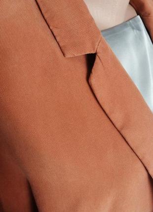Легкий оранжевый пиджак bershka, размер с /м /л4 фото
