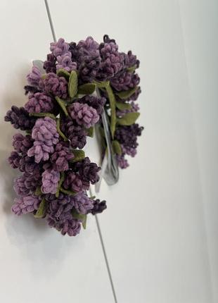 Венок (обруч, повключение) из фетра, лаванда