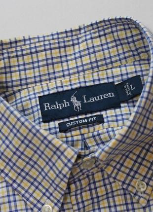 Оригинальная рубашка в клетку от polo ralph lauren4 фото