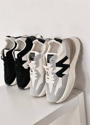 Світло-сірі кросівки з еко-шкіри та еко-нубуку6 фото