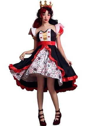 Карнавальный костюм красной королевы алиса в стране чудес, красная королева