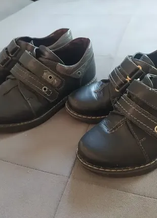 Кожаные ботинки для мальчиков.