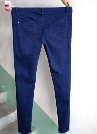 Р 14/48-50 стильні базові сині джинси штани скіні вузькі стрейчеві довгі george2 фото