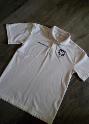 Біла теніска-поло-футболка британської компанії trutex2 фото
