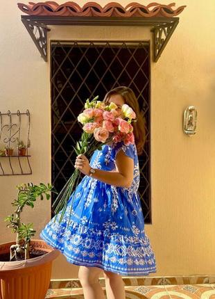 Платье платье платье в цветочный принт свободного кроя zara10 фото