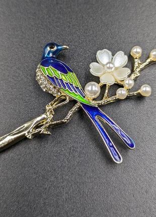 Японская шпилька для волос. канзаши. заколка