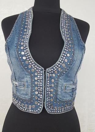Oxxy джинсова жилетка