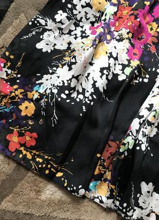 Літнє плаття з квітковим принтом короткий сарафан в квіточку вільний літнє плаття4 фото
