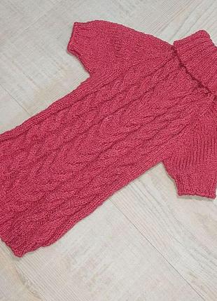 Розовый свитер для пинчера, пуделя, китайской чубатки