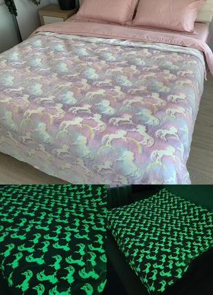 Плед що свiтиться в темрявi свiтлячок плед покривало 200×220 люмінафор