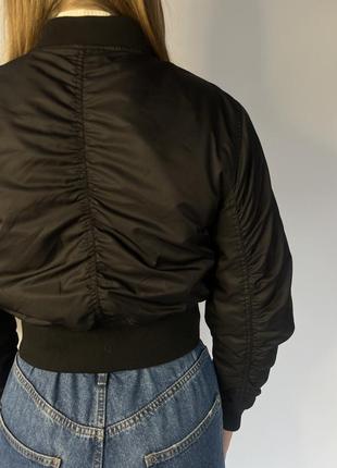 Top shop укороченный бомбер кроп куртка ветровка пиджак жакет3 фото