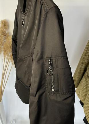 Top shop укороченный бомбер кроп куртка ветровка пиджак жакет7 фото