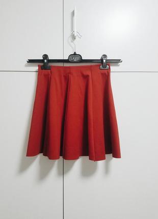 Красная мини-юбка zara + подарок