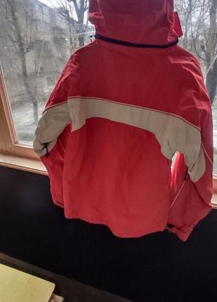 Женская спортивная тепла, лыжная, горнолыжная куртка trespass с капюшоном, размер l,  красного цвета2 фото