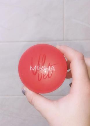 Тональний кушон із матовим фінішем № 21 missha velvet finish cushion spf50+ pa+++ 15 g
