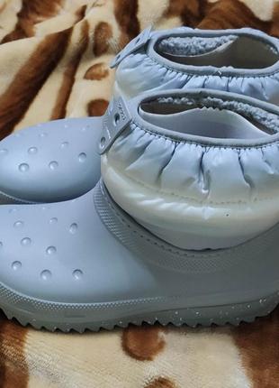 Дутики зимние crocs оригинал, 39р2 фото