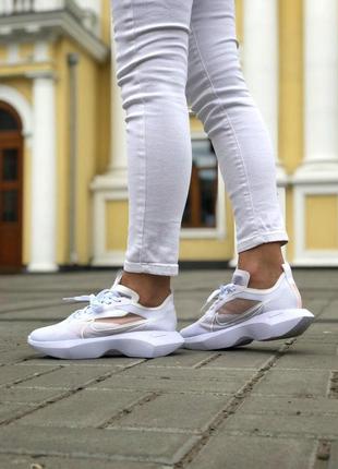 Кроссовки nike vista lite полностью белого цвета сеточка (36-40)4 фото