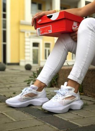 Кроссовки nike vista lite полностью белого цвета сеточка (36-40)8 фото