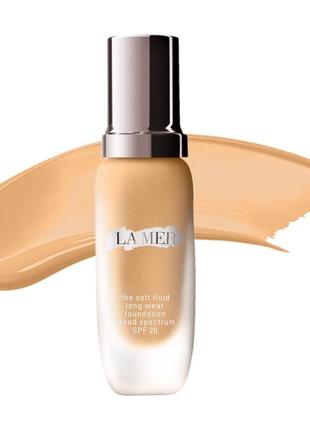 Тональний флюїд для обличчя la mer the soft fluid long wear foundation spf 20 350 honey, 30 мл