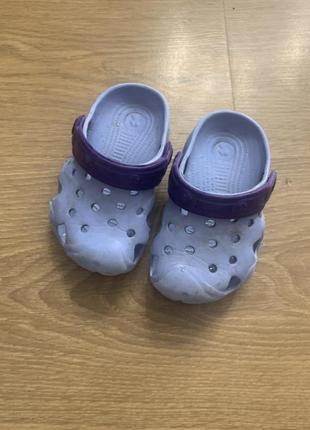 Кроксы тапочки лиловые фиолетовые 20 21 размер