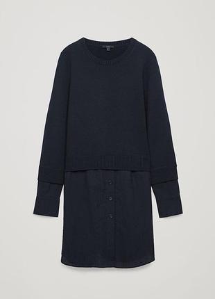Шерстяное платье туника кофта cos рубашка рубашка
