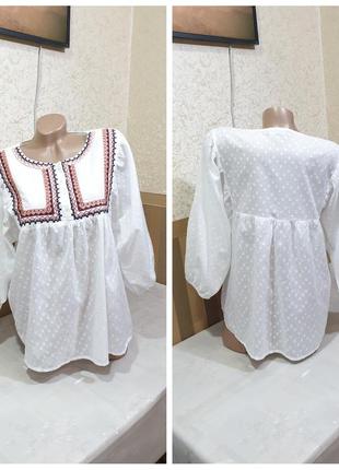 Батистовая блуза с вышивкой. lc. waikiki.