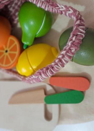 Игрушка корзина с фруктами3 фото